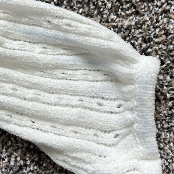 White One Shoulder Sweater - Picture 4 of 4